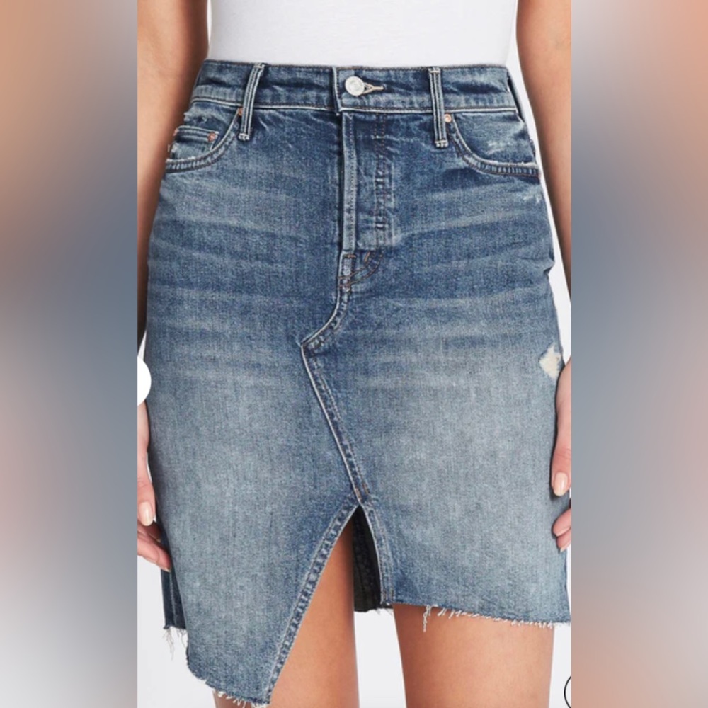 Mother Denim Tomcat Slide Mini Frey Skirt in Better When It's Wrong.